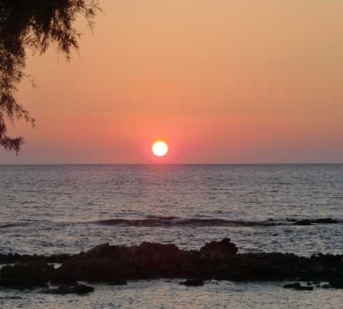 Kreta Sonnenuntergang in Sfakia